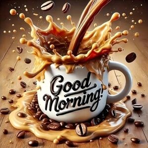 Good Morning Coffee DIY 5D Full Round Drill Diamond Painting